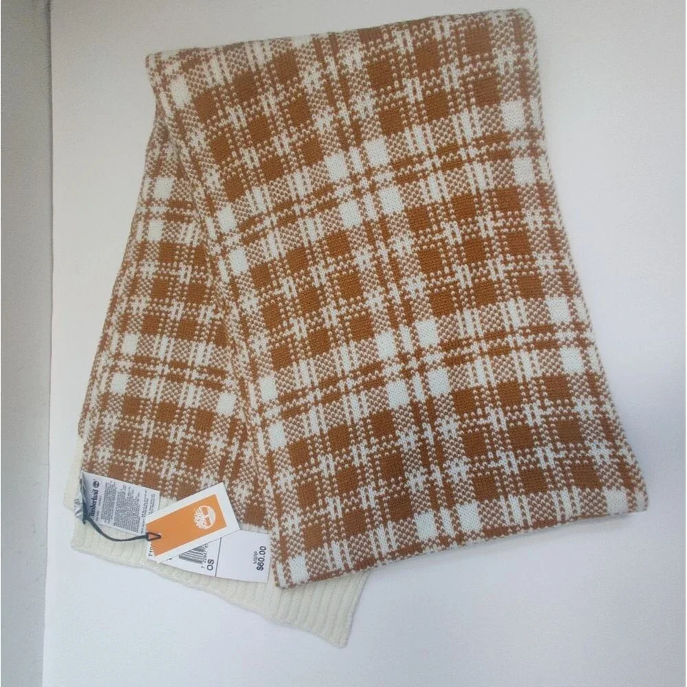 🆕 Timberland Plaid Thick Warm Fall Winter Unisex Scarf Streetwear Academia (OS)